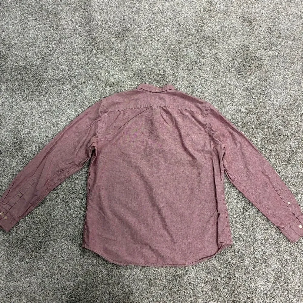 Banana Republic Grant Fit Oxford Button Down Shirt Mens XL Pink Cotton